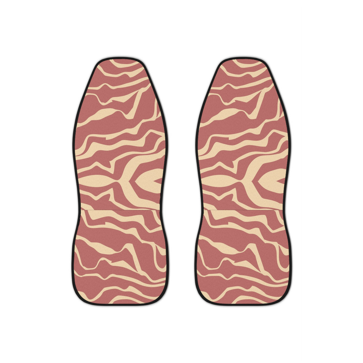 Retro Groovy Waves Boho Car Seat Covers Set, Tiger Print Aesthetic Car Seat Cover, Gift for new driver,Good vibes cute car seat decorations