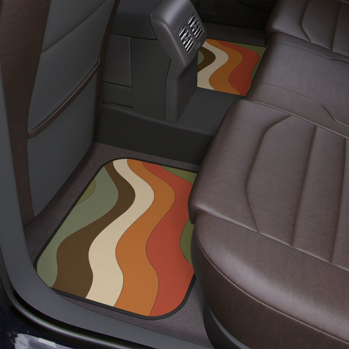 Boho Car Floor Mat,Vintage Retro Car Floor Mat,Cute Groovy hippie Car Accessories,Abstract art Car accessories,funky cute interior car decor