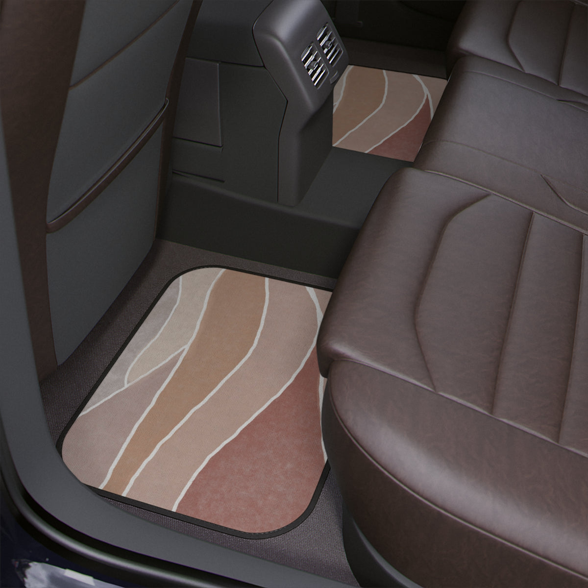 Modern Abstract Art Floor Mats, Aesthetic Groovy Waves Car Floor Mats, Retro Car Accessories, Boho Car accessories for women,Cute car decor