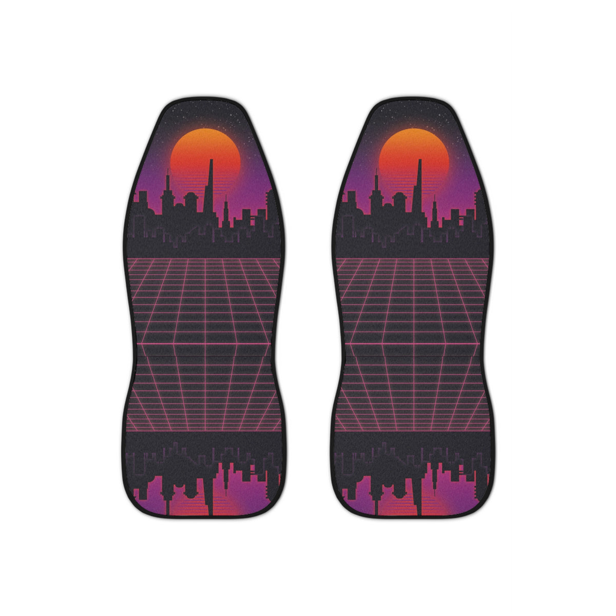 80s Neon Retro Car Seat Covers Set, Retro Car Seat Cover,Cool Car Accessories for men, Good Vibes car Decorations