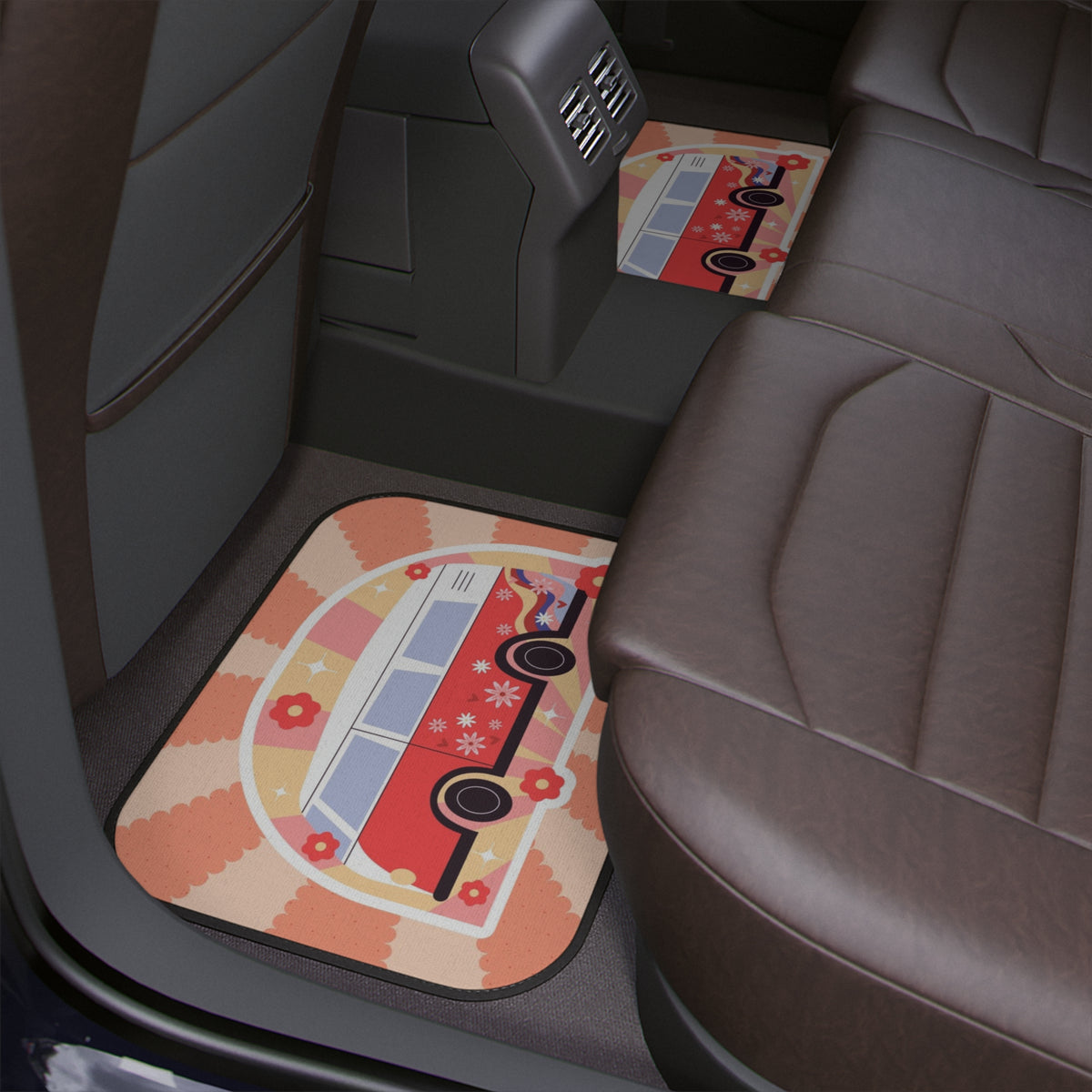 Hippie Car Floor Mat,Aesthetic Retro Car Floor Mat,Cute funky Car Accessories,Girly Car accessories,cute interior car decor,groovy car decor