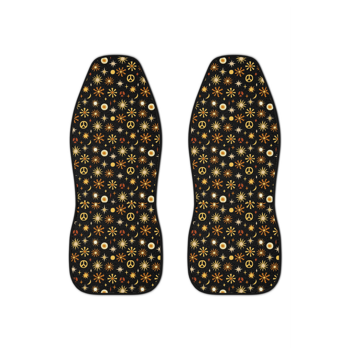 Hippie pattern Car Seat Covers Set, Aesthetic Boho Car Seat Cover, Gift for new driver,Good vibes cute car Accessories for women