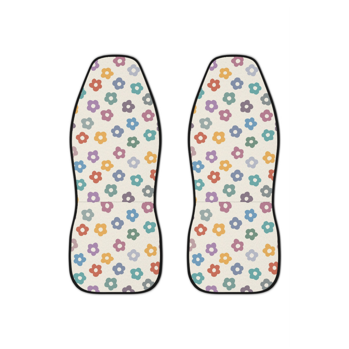 Groovy Flower Car Seat Covers Set of 2,Funky Car Seat Covers,Boho Car Decor,new car gift,minimalist car seat cover,Cute women car accessory