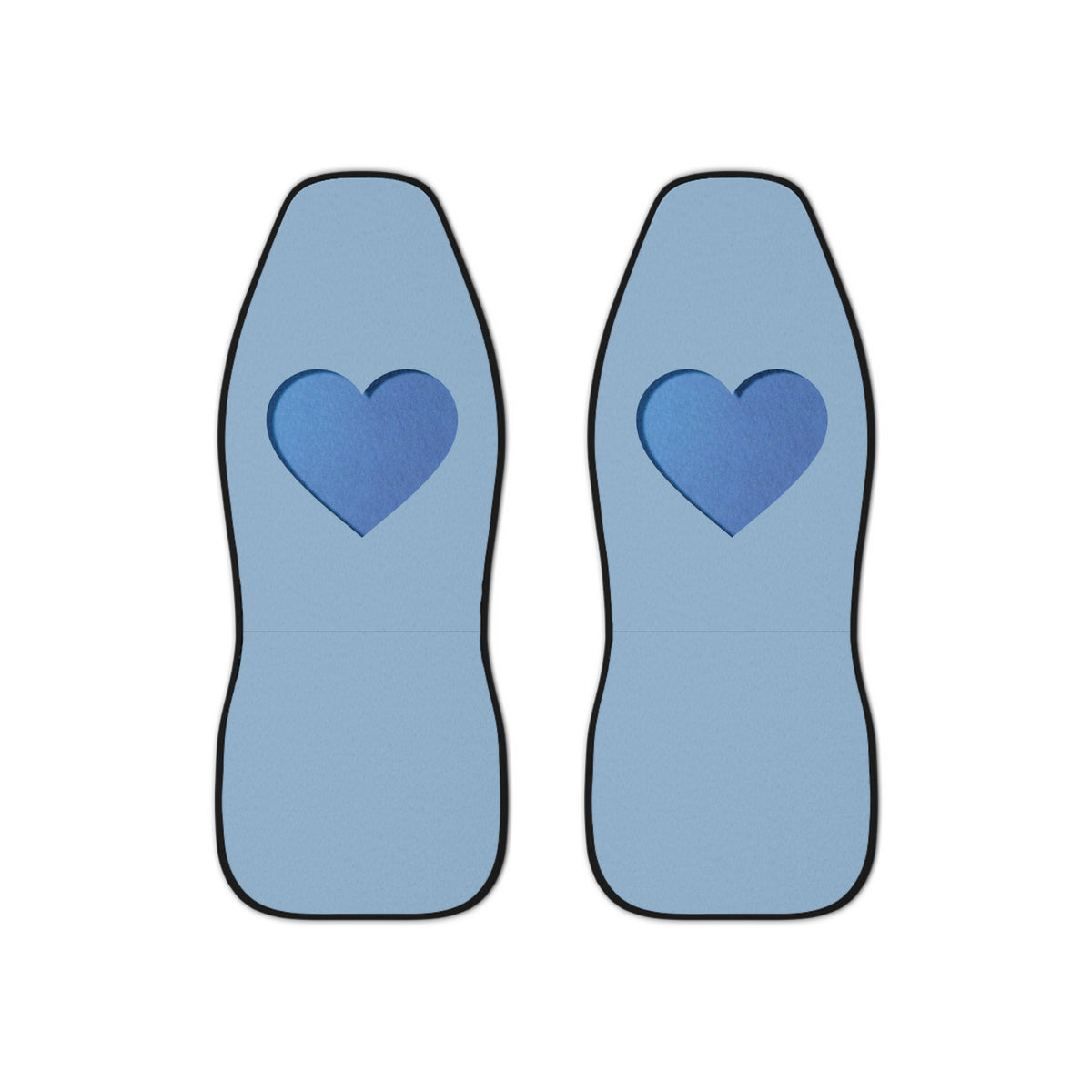 Carved Blue Heart Car Seat Covers Set,Aesthetic heart Car Seat Covers,Cute Girly Car Decor,Textured car seat cover,car accessories women