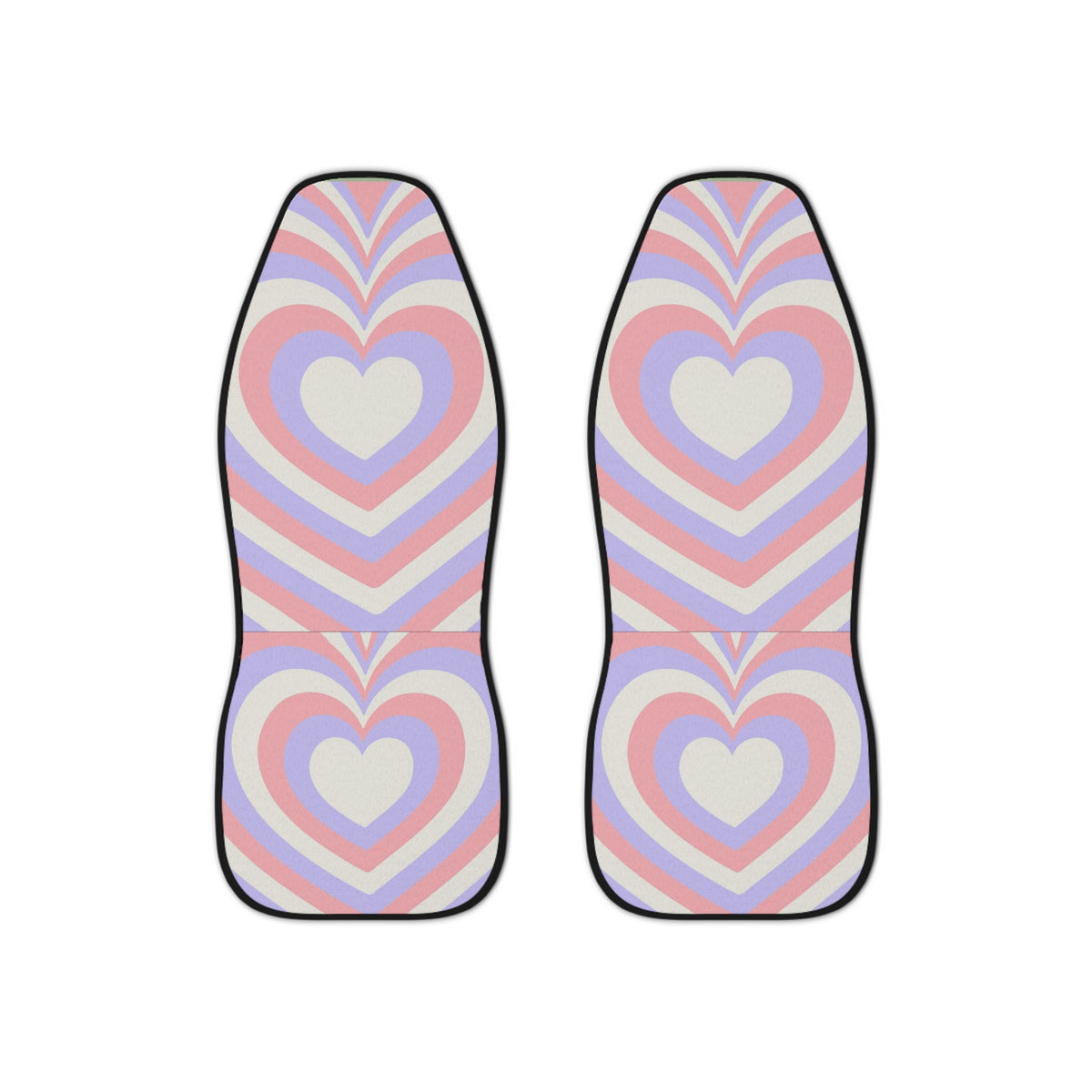 Good Vibes Boho Car Seat Covers Set of 2, Aesthetic Y2K Pink Heart Car Seat Cover, Gift for new driver, Y2K Retro Vintage car accessories