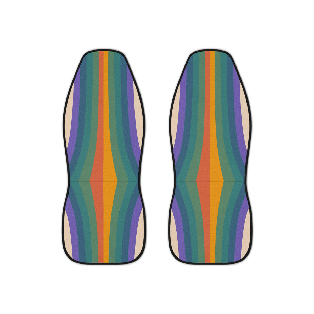 Boho Rainbow Car Seat Covers Set, Aesthetic Retro Car Car Seat Covers,Y2K Retro Car Accessories,Cute Car Decor