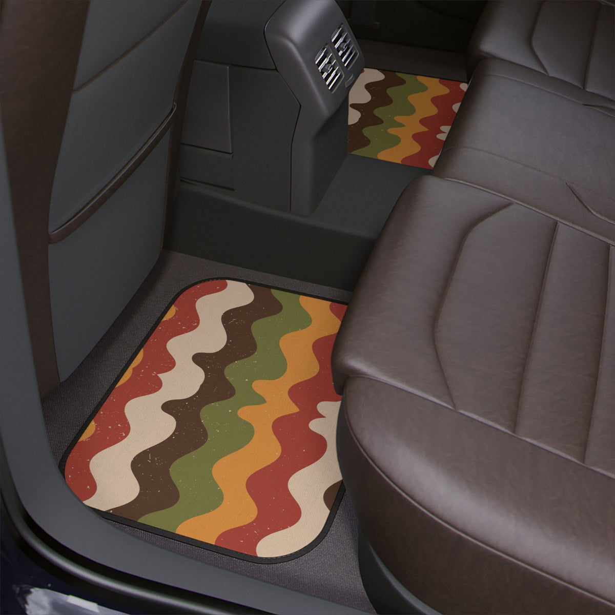 Boho Car Floor Mats, Aesthetic Retro Groovy Car Floor Mats, Y2K Car Accessories, Cute Hippie Abstract Car accessories for women, Car Decor