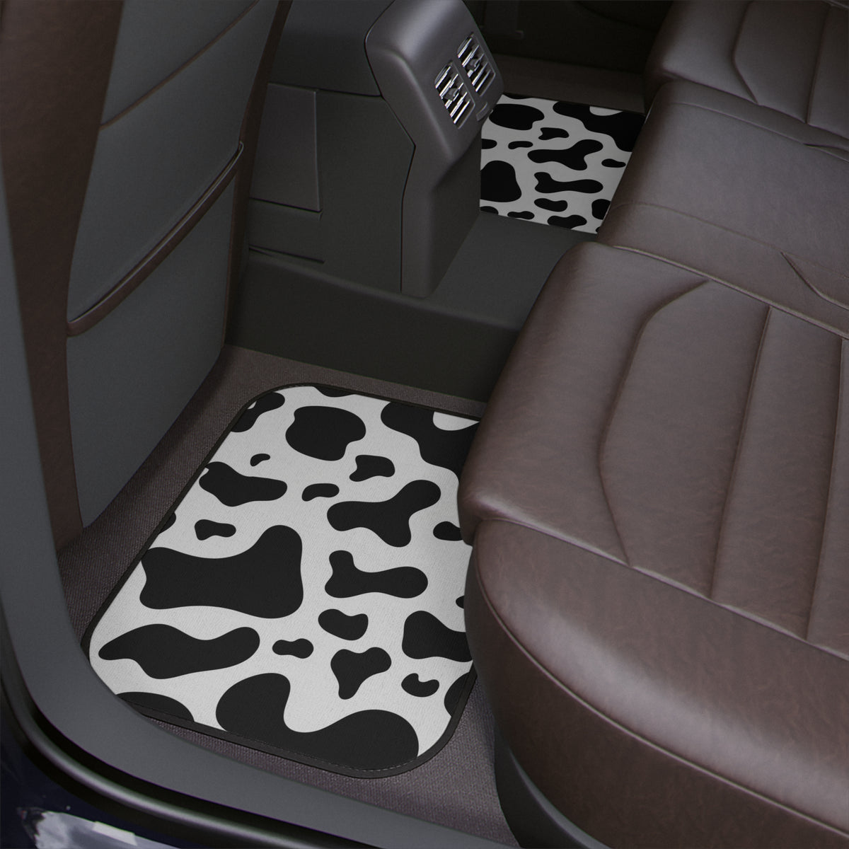 Animal Print Car Floor Mat,Cow skin pattern Car Floor Mat,Cute Car Accessories for women,boho car mats,boho interior car decor