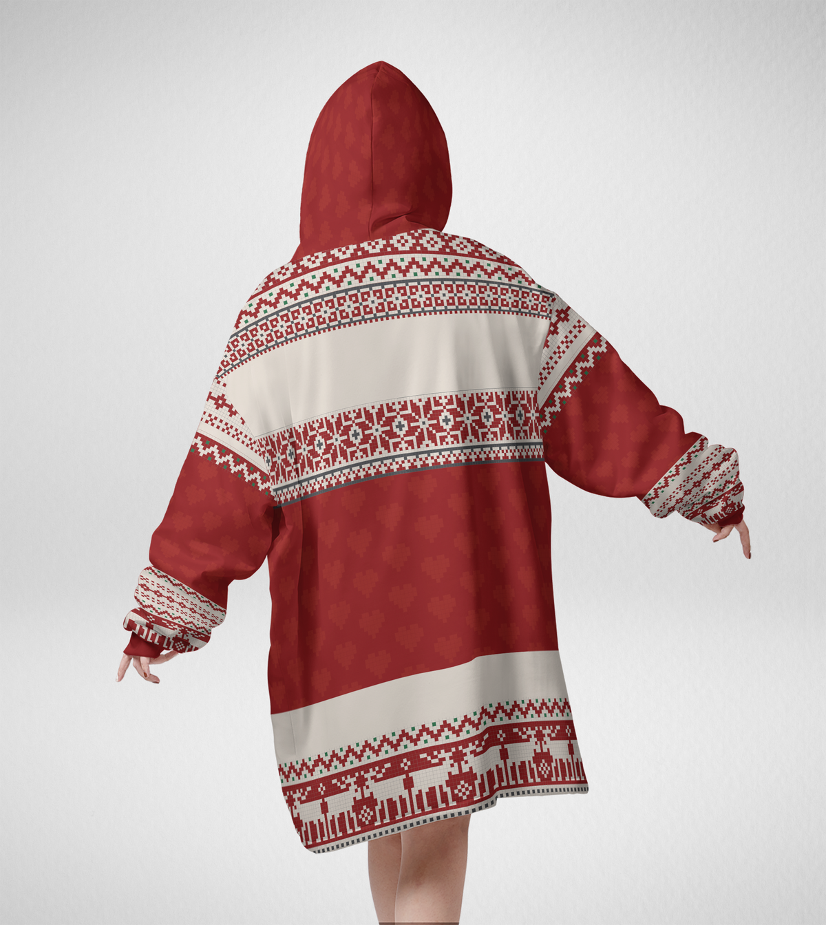 Annoying Each Other Since - Funny Personalized Couple Ugly Christmas Blanket Hoodie