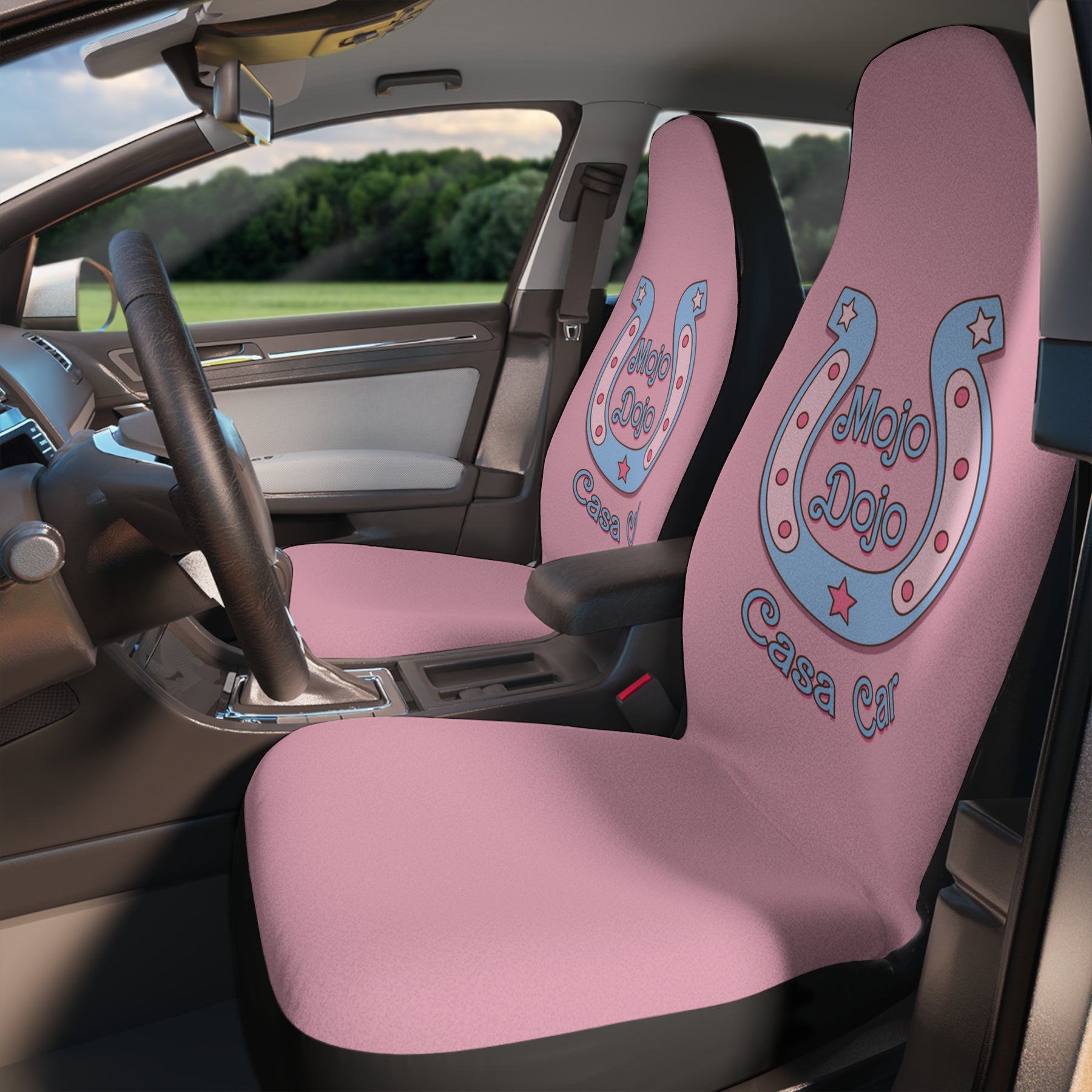 Mojo Dojo Casa Car Seat Cover,Minimalist Pastel Pink Car Seat,Barbie Kenough Car Decor,Funny Car Seat Cover,Mojo Dojo Casa Car Accessory