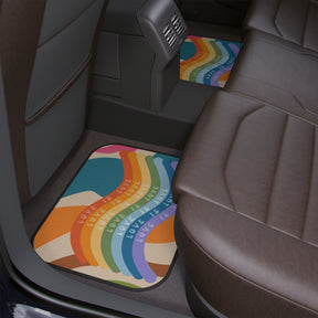 Boho Car Floor Mat,Aesthetic Retro Car Floor Mat,Cute Y2K Car Accessories,funky Car accessories,cute interior car decor,LGBT pride decor