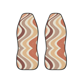 Abstract Groovy Car Seat Covers Set,Aesthetic Retro Wavy Car Seat Covers,Boho Car Decor,Minimalist car seat cover,Cute car accessory Woman