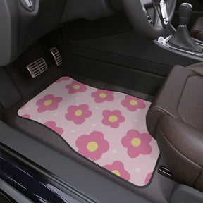 Kawaii Car Floor Mat,Aesthetic Flower Car Floor Mat,Cute Y2K Car Accessories,Girly Car accessories,cute interior car decor,Pink car mat