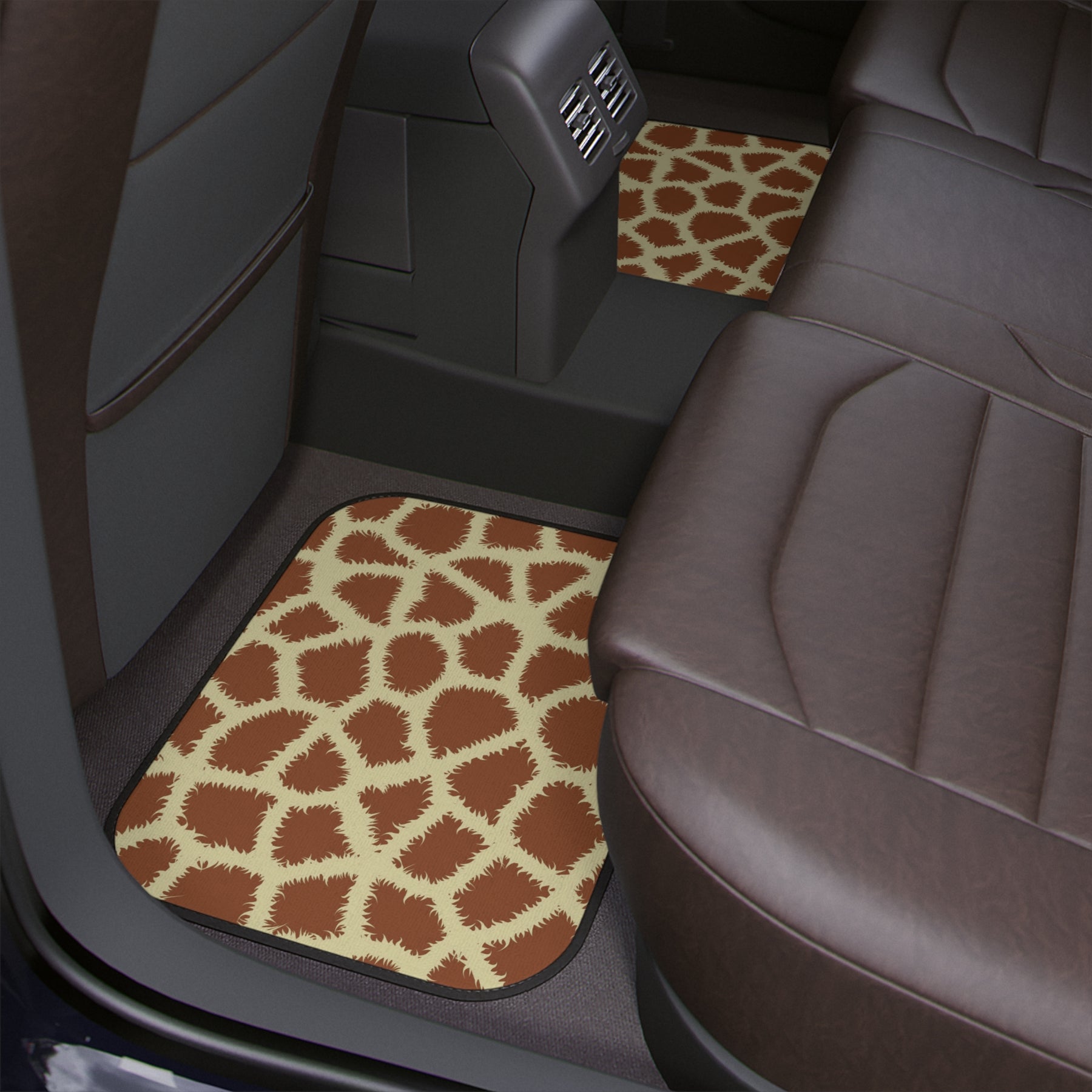 Animal Print Car Floor Mat,Giraffe Skin Print Car Floor Mat,Cute Car Accessories for women,boho car mats,Boho Interior Car Decor