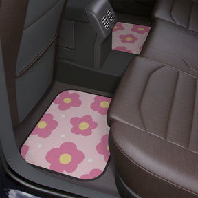 Kawaii Car Floor Mat,Aesthetic Flower Car Floor Mat,Cute Y2K Car Accessories,Girly Car accessories,cute interior car decor,Pink car mat