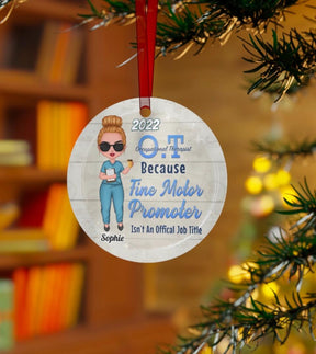 Occupational Therapist Fine Motor Promoter - Personalized Christmas Ornament