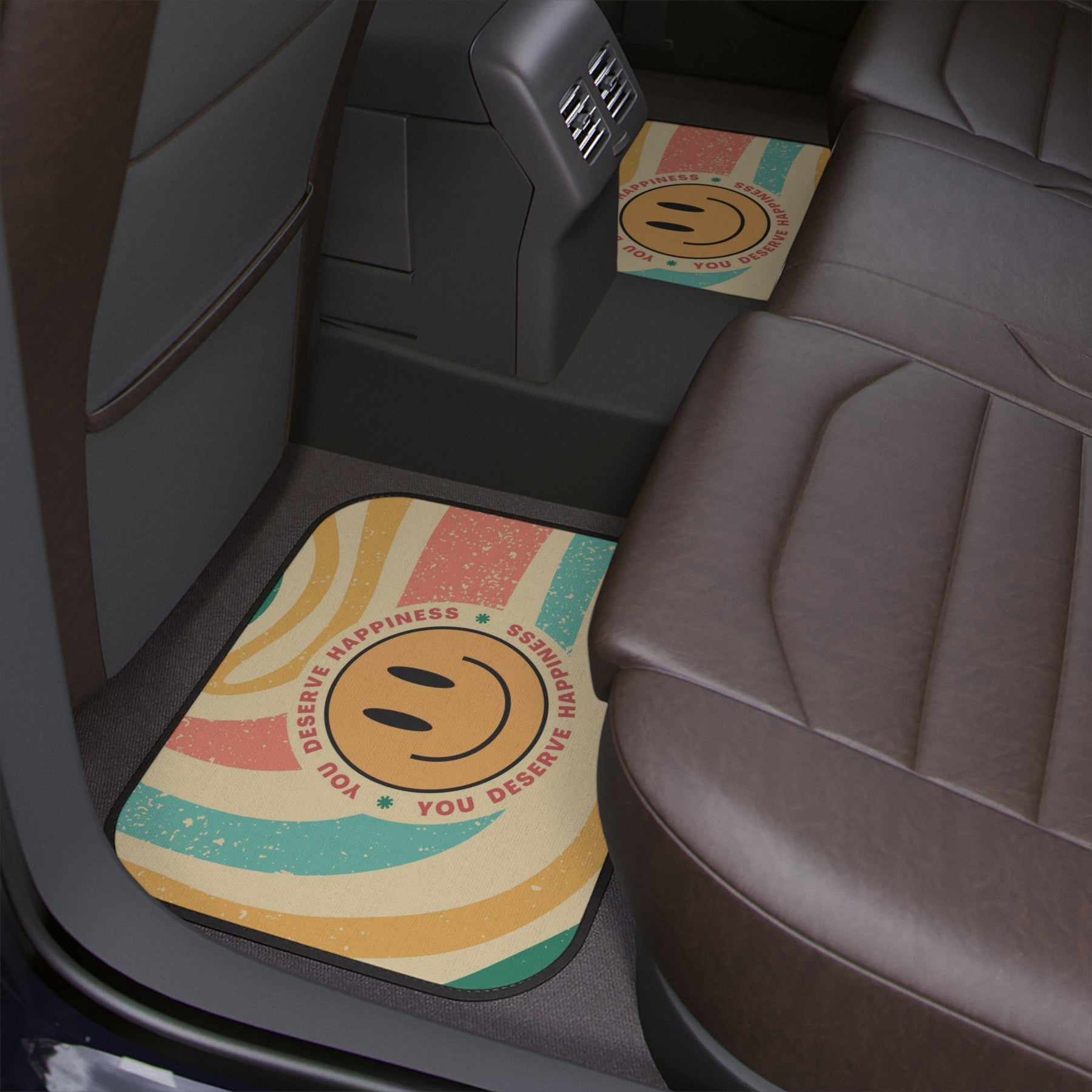 Boho Car Floor Mat,Aesthetic Retro Car Floor Mat,Cute Y2K Car Accessories,Girly Car accessories,cute interior car decor,funky hippie car mat