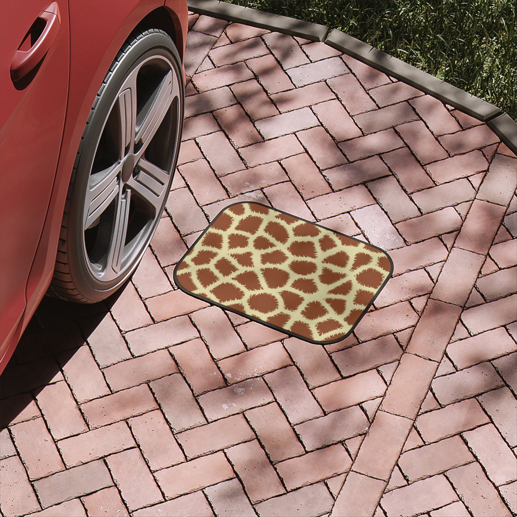 Animal Print Car Floor Mat,Giraffe Skin Print Car Floor Mat,Cute Car Accessories for women,boho car mats,Boho Interior Car Decor